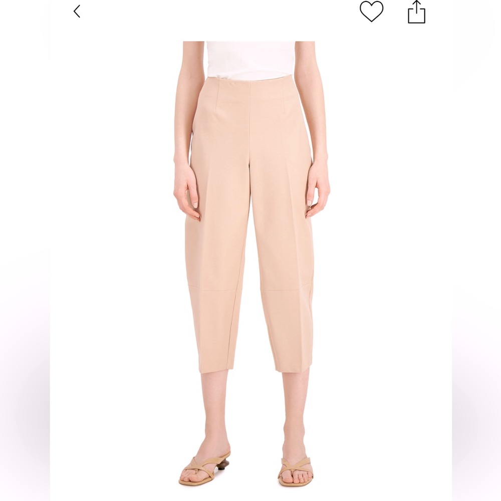 Cropped straight leg comfort waist pants 14P